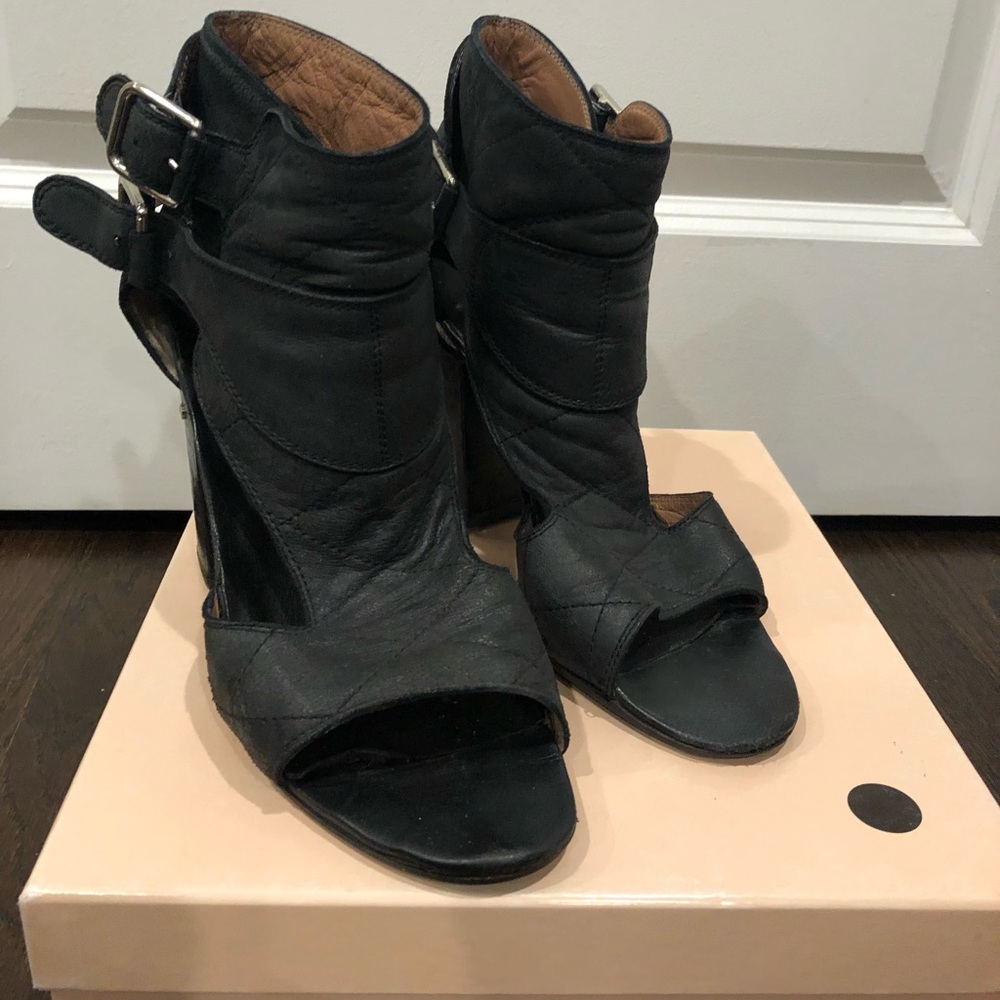 Laurence Dacade Black block heel leather shoe 39